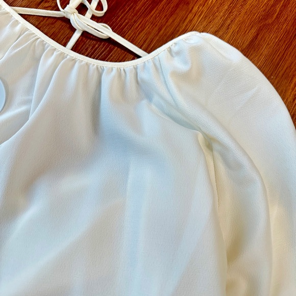 HILL HOUSE Simone Maxi Long Sleeve Dress in Ivory - Picture 7 of 11